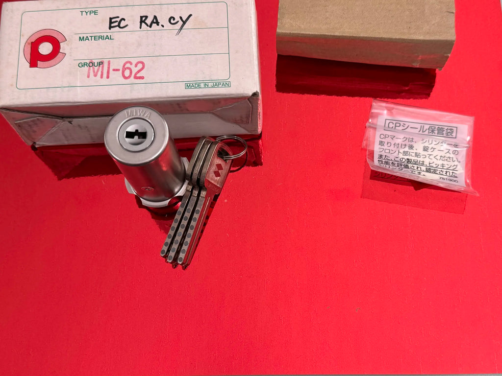 Miwa E6 Lock Cylinder - Red Belt